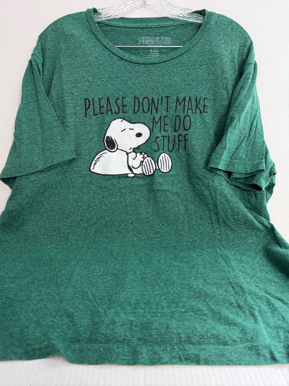 Peanuts Snoopy “ Please don’t Make Me Do Stuff” Graphic Pet Tee